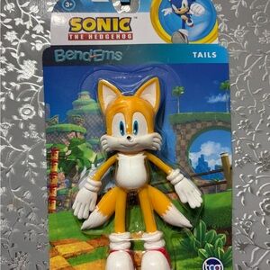 Sonic the Hedgehog Bendems Tails Action Figure - yellow and White